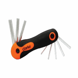 CLARKE AKSFC ALLEN KEY SET FOLDING 2MM-8MM (8PCS SET)