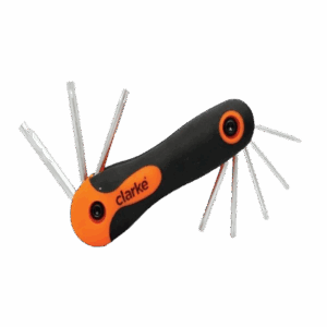CLARKE TAKSFC TORX ALLEN KEY SET FOLDING (8PCS SET)