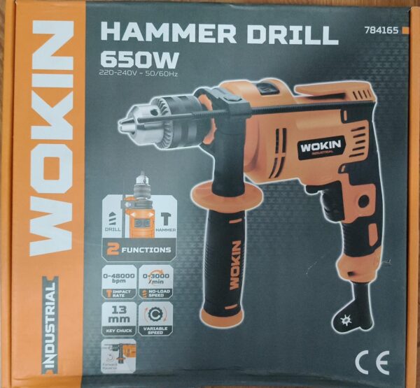 WOKIN 784165 13MM HAMMER DRILL 650W - Image 2